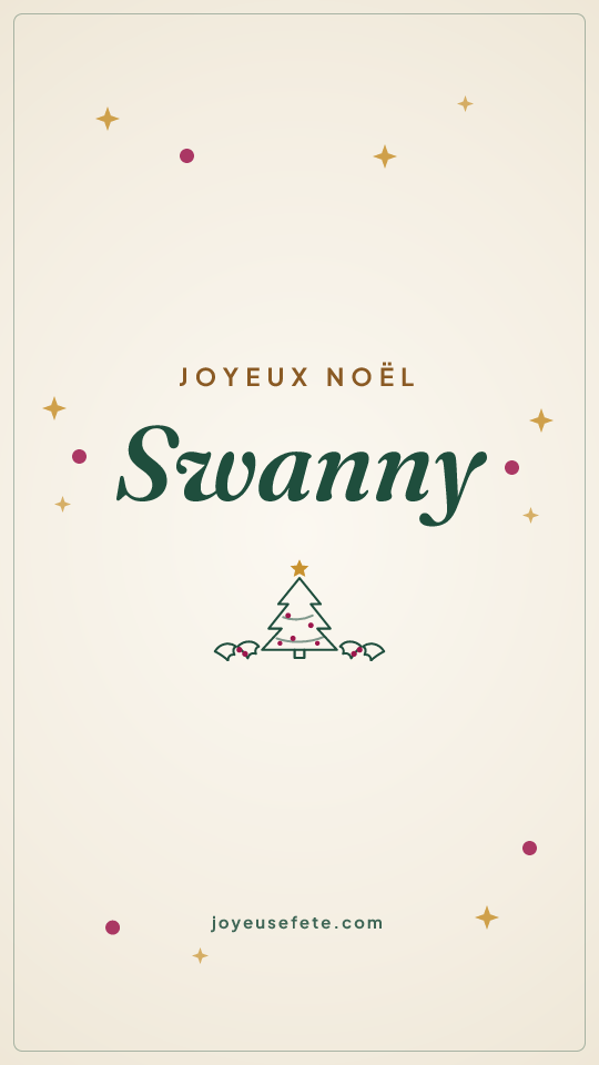 Image « Joyeux Noël Swanny » au format story
