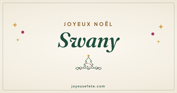 Image « Joyeux Noël Swany » au format large