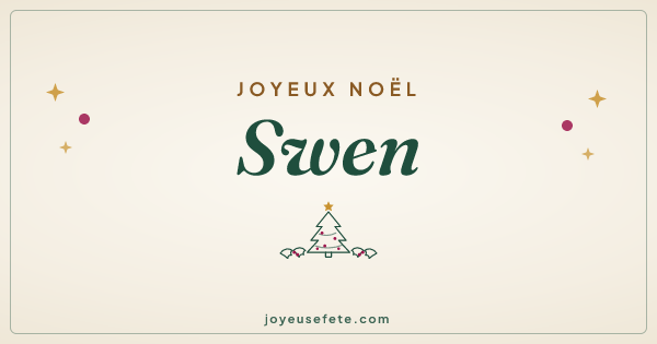 Image « Joyeux Noël Swen » au format large