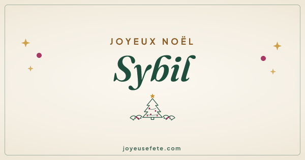 Image « Joyeux Noël Sybil » au format large