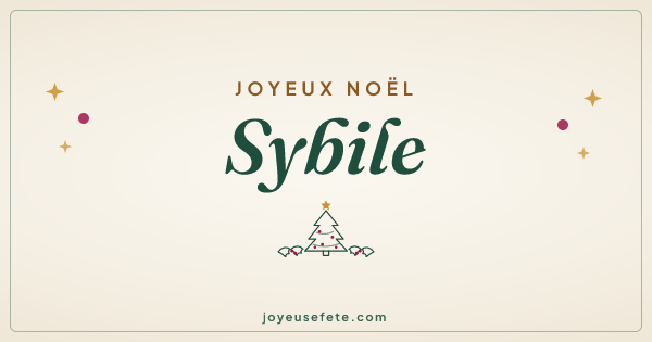 Image « Joyeux Noël Sybile » au format large