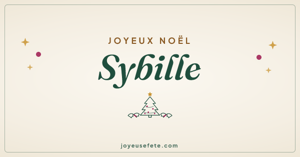 Image « Joyeux Noël Sybille » au format large