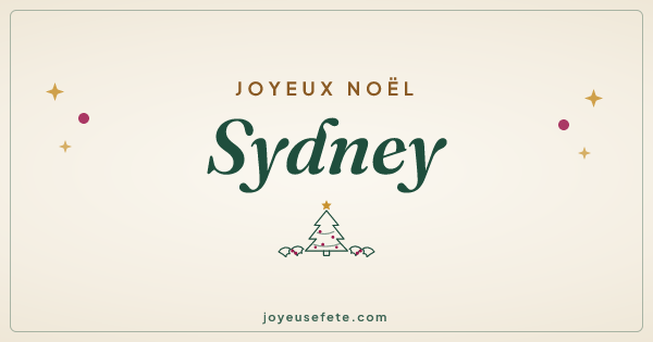 Image « Joyeux Noël Sydney » au format large