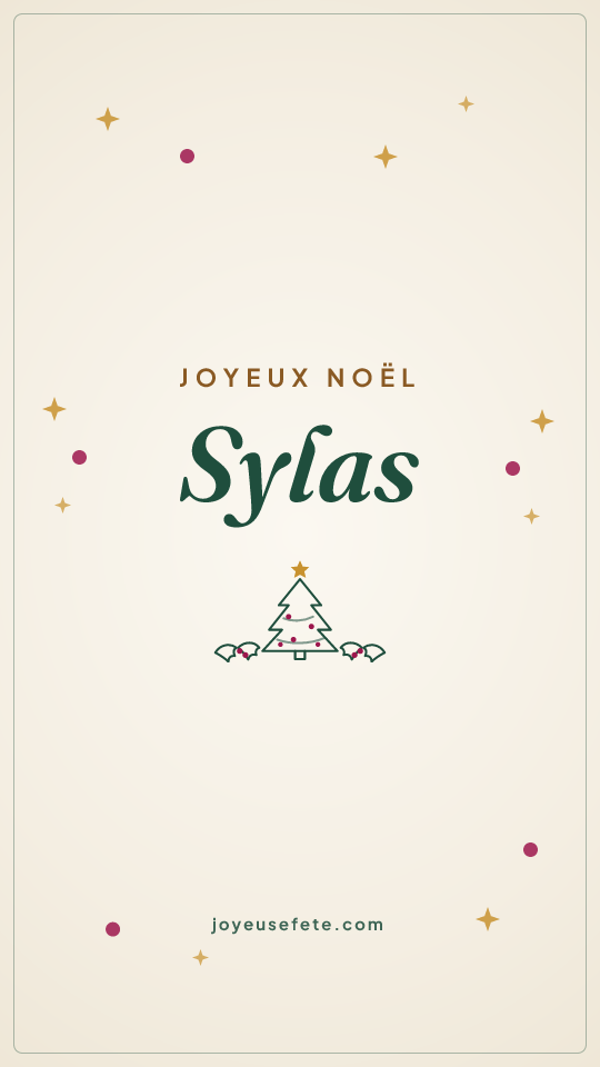 Image « Joyeux Noël Sylas » au format story
