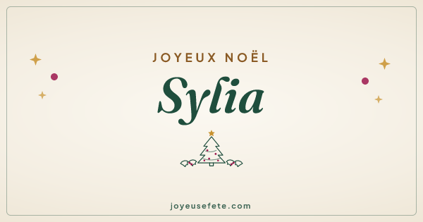 Image « Joyeux Noël Sylia » au format large