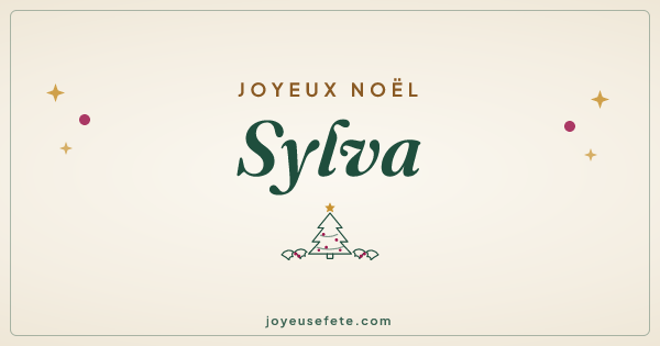 Image « Joyeux Noël Sylva » au format large