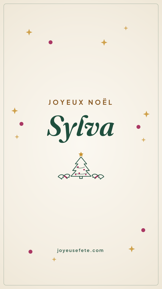 Image « Joyeux Noël Sylva » au format story