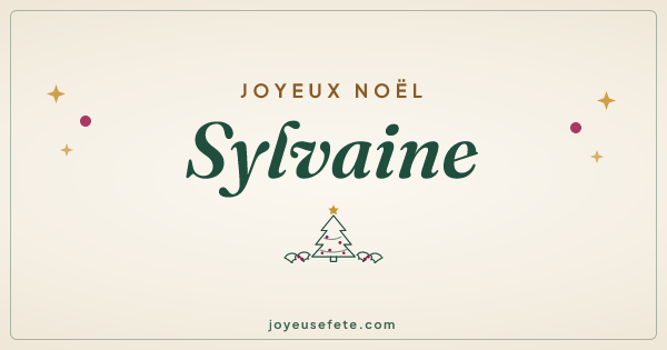 Image « Joyeux Noël Sylvaine » au format large