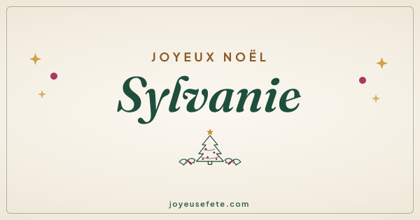 Image « Joyeux Noël Sylvanie » au format large