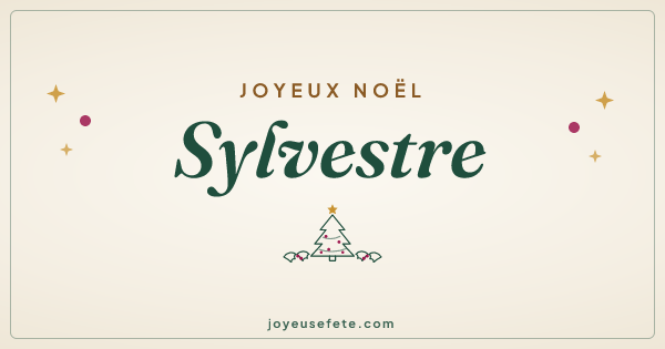 Image « Joyeux Noël Sylvestre » au format large