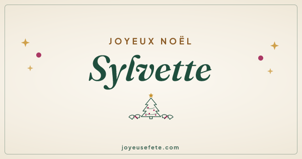 Image « Joyeux Noël Sylvette » au format large