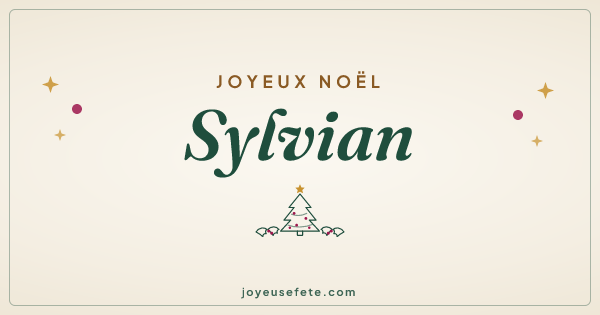 Image « Joyeux Noël Sylvian » au format large