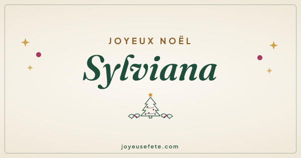 Image « Joyeux Noël Sylviana » au format large