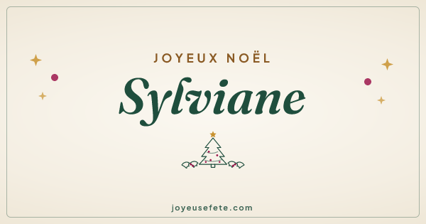 Image « Joyeux Noël Sylviane » au format large
