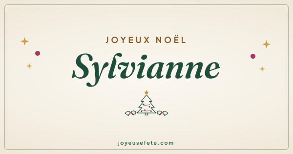 Image « Joyeux Noël Sylvianne » au format large