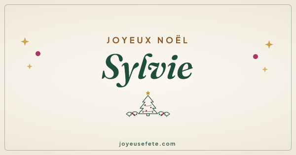 Image « Joyeux Noël Sylvie » au format large