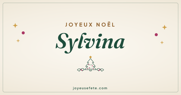 Image « Joyeux Noël Sylvina » au format large