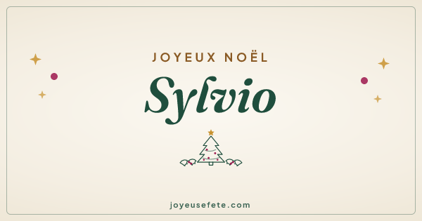 Image « Joyeux Noël Sylvio » au format large