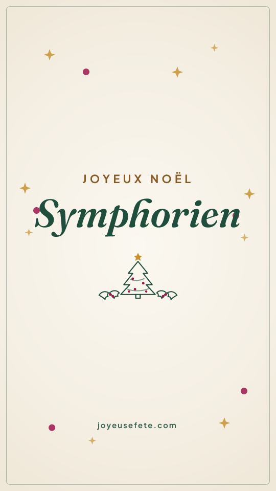 Image « Joyeux Noël Symphorien » au format story