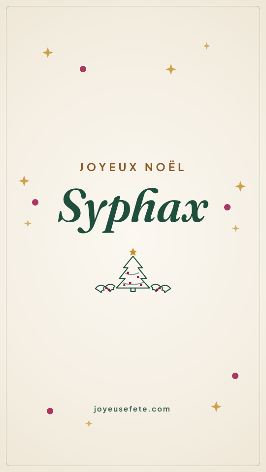 Image « Joyeux Noël Syphax » au format story