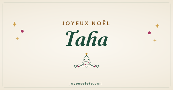 Image « Joyeux Noël Taha » au format large