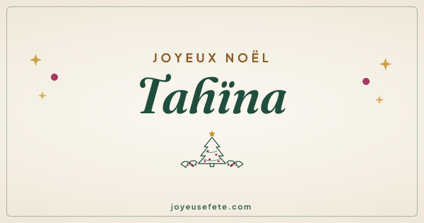 Image « Joyeux Noël Tahïna » au format large