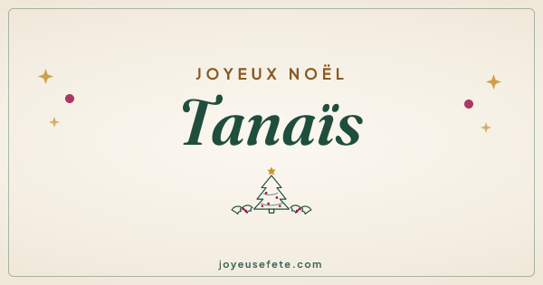 Image « Joyeux Noël Tanaïs » au format large