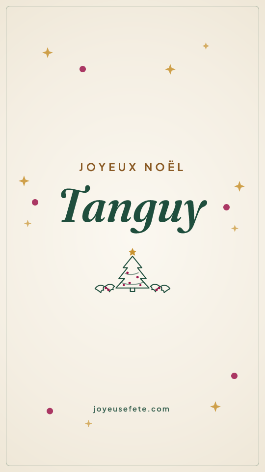 Image « Joyeux Noël Tanguy » au format story