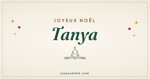 Image « Joyeux Noël Tanya » au format large