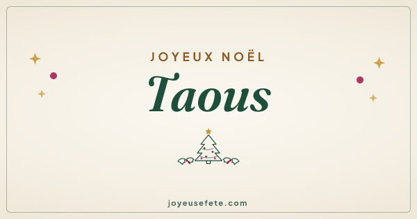 Image « Joyeux Noël Taous » au format large