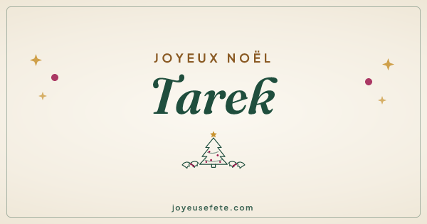 Image « Joyeux Noël Tarek » au format large