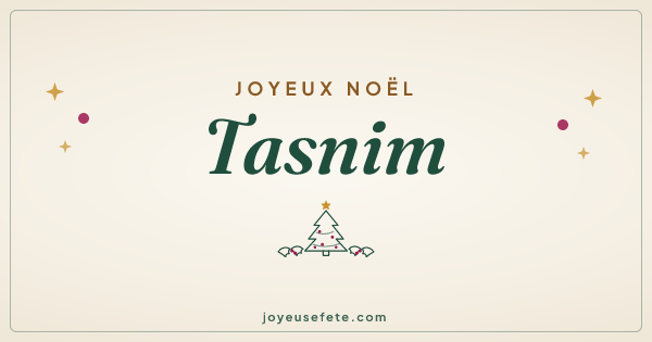 Image « Joyeux Noël Tasnim » au format large