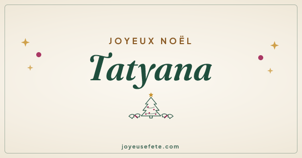 Image « Joyeux Noël Tatyana » au format large