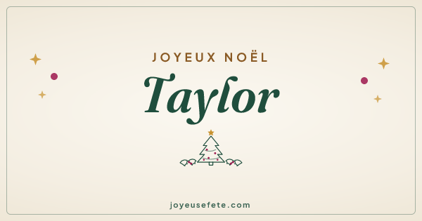 Image « Joyeux Noël Taylor » au format large