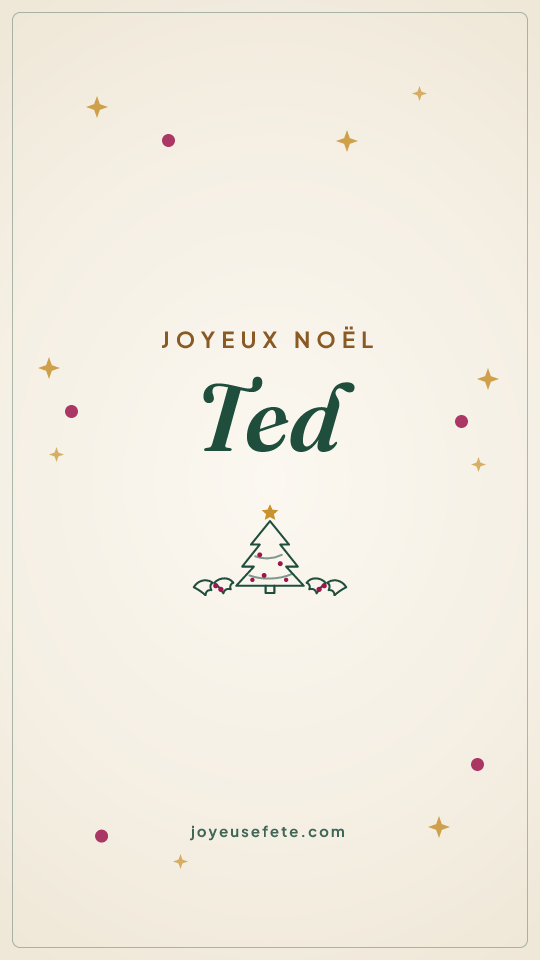 Image « Joyeux Noël Ted » au format story