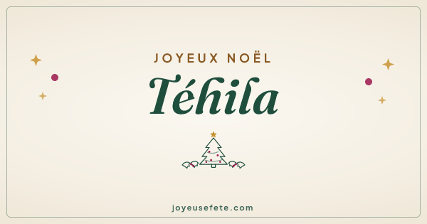 Image « Joyeux Noël Téhila » au format large