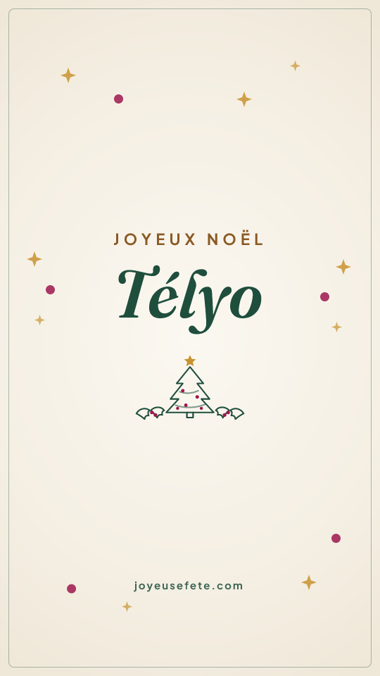 Image « Joyeux Noël Télyo » au format story