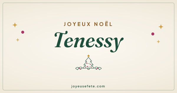 Image « Joyeux Noël Tenessy » au format large