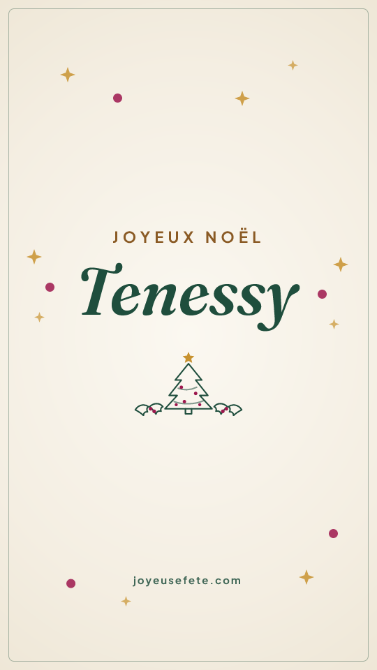 Image « Joyeux Noël Tenessy » au format story