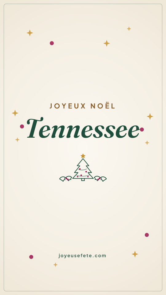 Image « Joyeux Noël Tennessee » au format story
