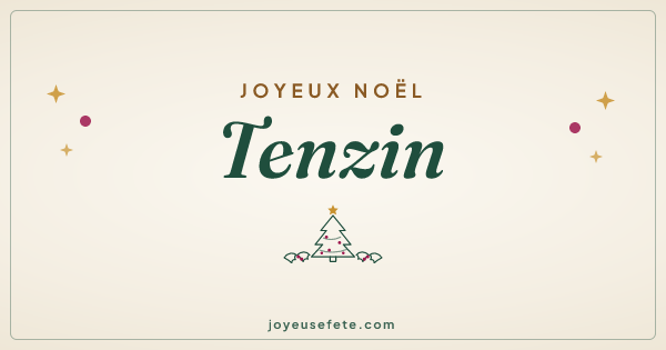 Image « Joyeux Noël Tenzin » au format large