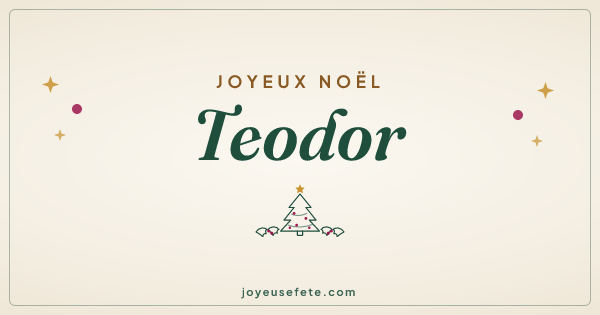 Image « Joyeux Noël Teodor » au format large