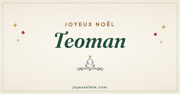 Image « Joyeux Noël Teoman » au format large