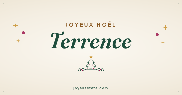 Image « Joyeux Noël Terrence » au format large