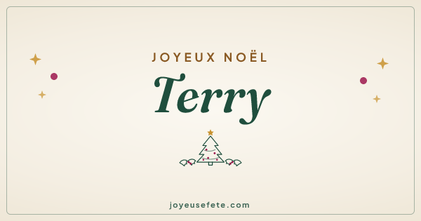 Image « Joyeux Noël Terry » au format large