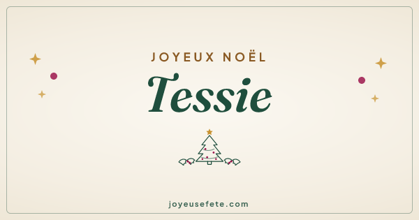 Image « Joyeux Noël Tessie » au format large