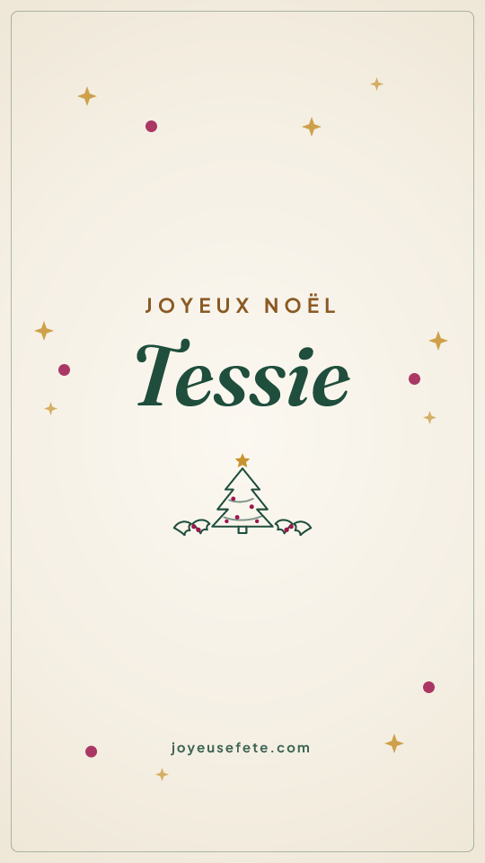 Image « Joyeux Noël Tessie » au format story