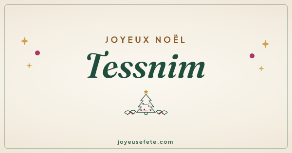 Image « Joyeux Noël Tessnim » au format large