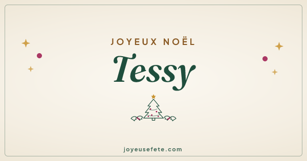 Image « Joyeux Noël Tessy » au format large
