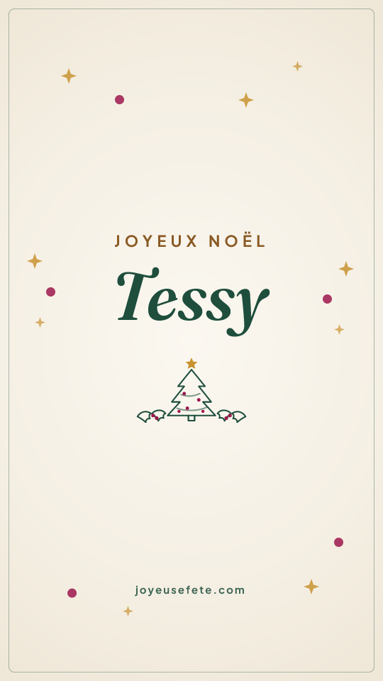 Image « Joyeux Noël Tessy » au format story